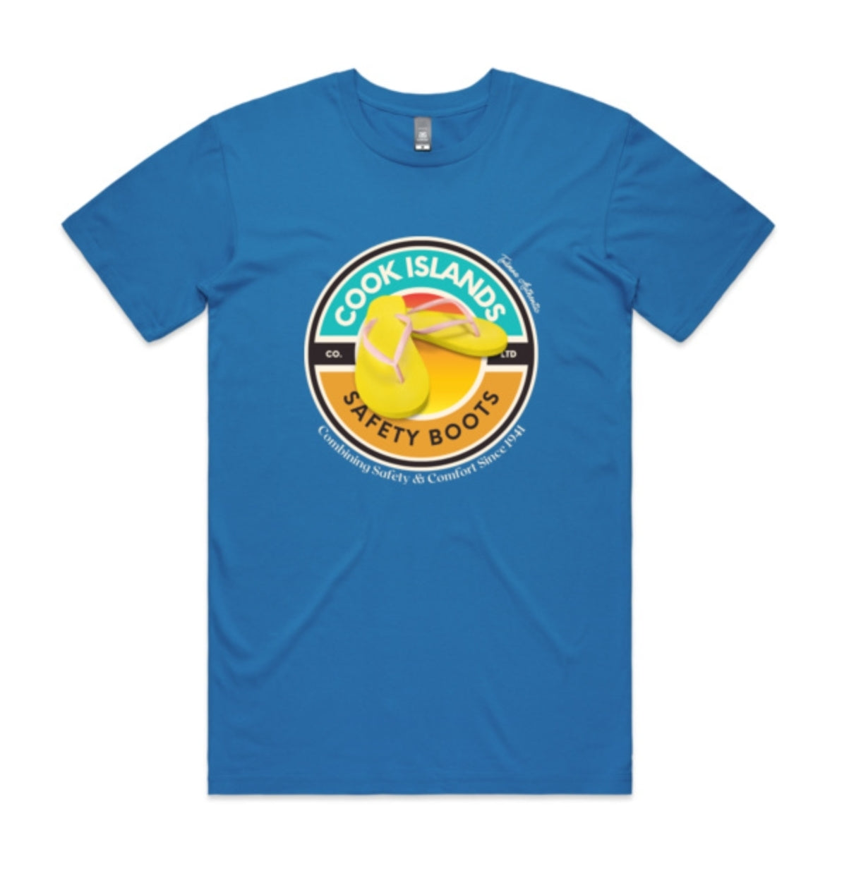 Cook Islands Safety Boots - Combining Safety and Comfort Since 1941 (Men's Tee)